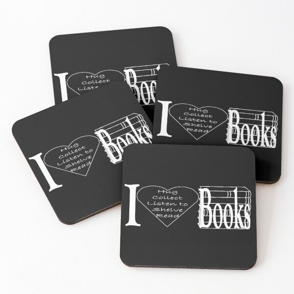 Item preview, I HEART Books - Black designed and sold by ToiThomas.