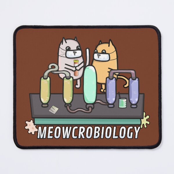 Item preview, Meowcrobiology - Cat Biology Pun designed and sold by ViewerEqualsPhoton.