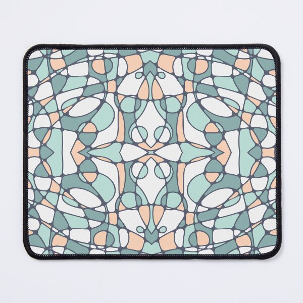 Item preview, Abstract meditative symmetrical pattern • Mint and beige designed and sold by boozkova-vorona.