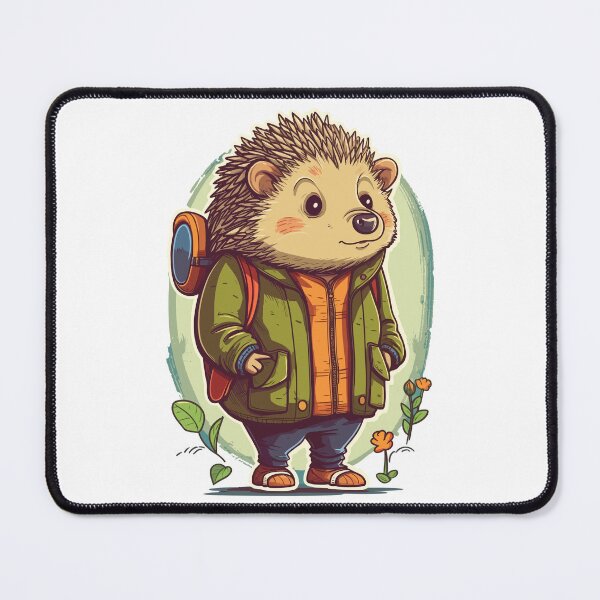 Item preview, Adorable Hedgehog with Backpack: Ready for Adventure! designed and sold by Nange and Gabe.