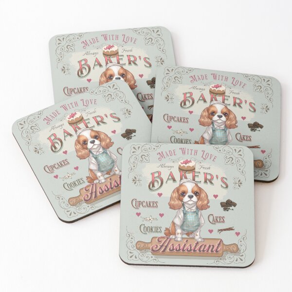 Item preview, Dog Cavalier King Charles Spaniel Baker's Assistant - Baking Buddy designed and sold by PositiveIdeas.