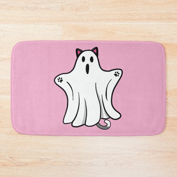 Item preview, Scary boo ghost halloween cat with paws designed and sold by Donutlovers.