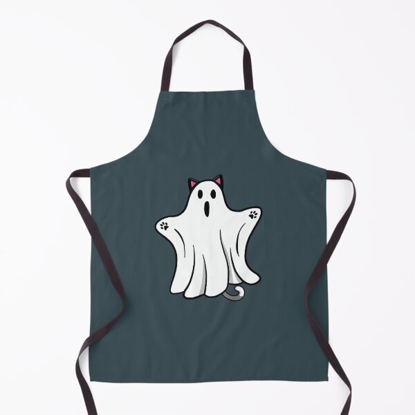 Item preview, Scary boo ghost halloween cat with paws designed and sold by Donutlovers.