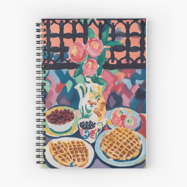 Item preview, Waffles and Berries on a Breakfast Table designed and sold by MadeOnTuesdays.