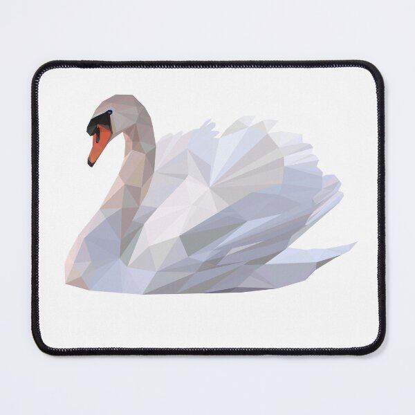 Item preview, Geometric Swan Lovely Cute Animal Polygonal Shape Love designed and sold by foxynatic.