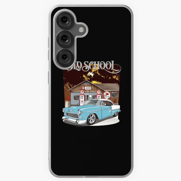 Item preview, 1955 Skyline Blue & White Chevy Bel Air Old School Shirt designed and sold by RPM-ART.