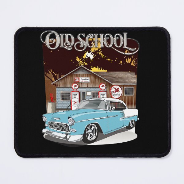 Item preview, 1955 Skyline Blue & White Chevy Bel Air Old School Shirt designed and sold by RPM-ART.