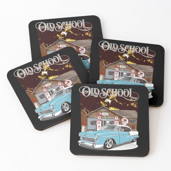 Item preview, 1955 Skyline Blue & White Chevy Bel Air Old School Shirt designed and sold by RPM-ART.