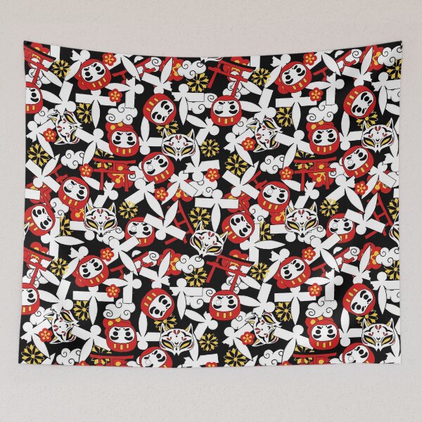 Item preview, Shikigami Japan Pattern textile designed and sold by FaultyOverlord.