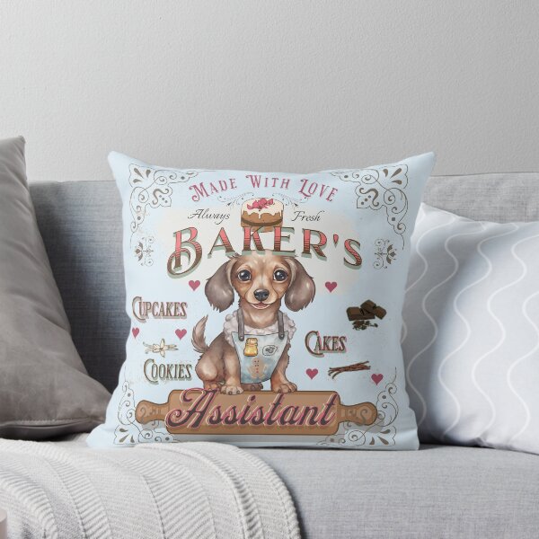 Item preview, Dog dachshund Baker's Assistant - Baking Buddy designed and sold by PositiveIdeas.
