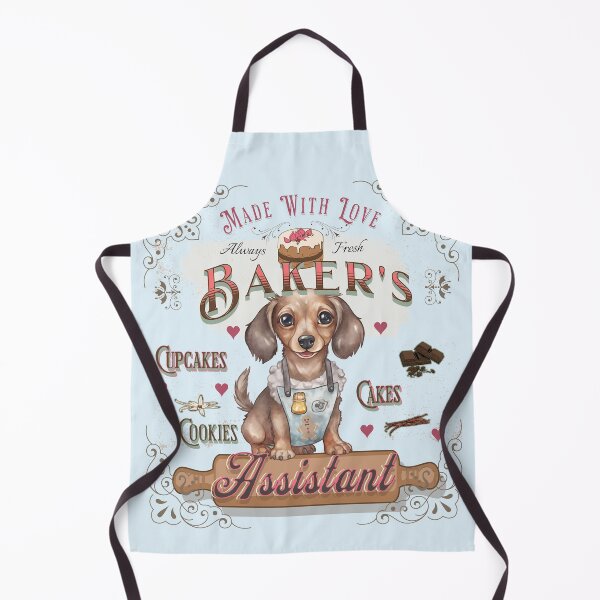 Item preview, Dog dachshund Baker's Assistant - Baking Buddy designed and sold by PositiveIdeas.