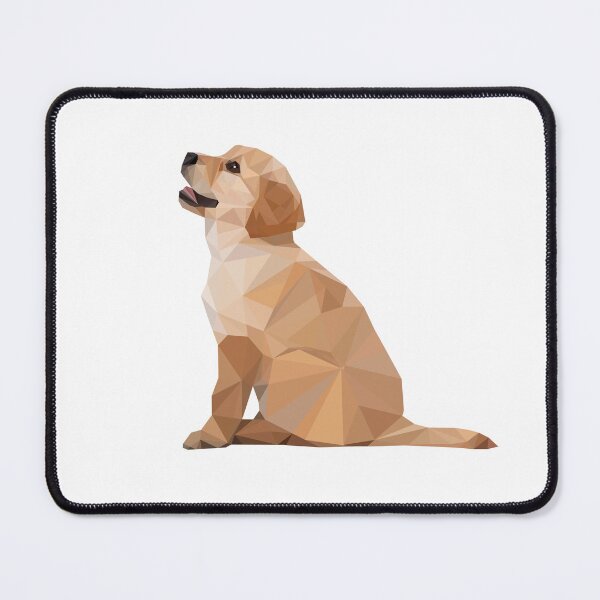 Item preview, Geometric Puppy Golden Retriever Dog Lovely Cute Animal Polygonal Shape  designed and sold by foxynatic.
