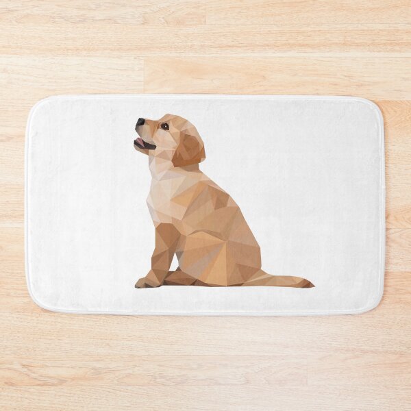 Item preview, Geometric Puppy Golden Retriever Dog Lovely Cute Animal Polygonal Shape  designed and sold by foxynatic.