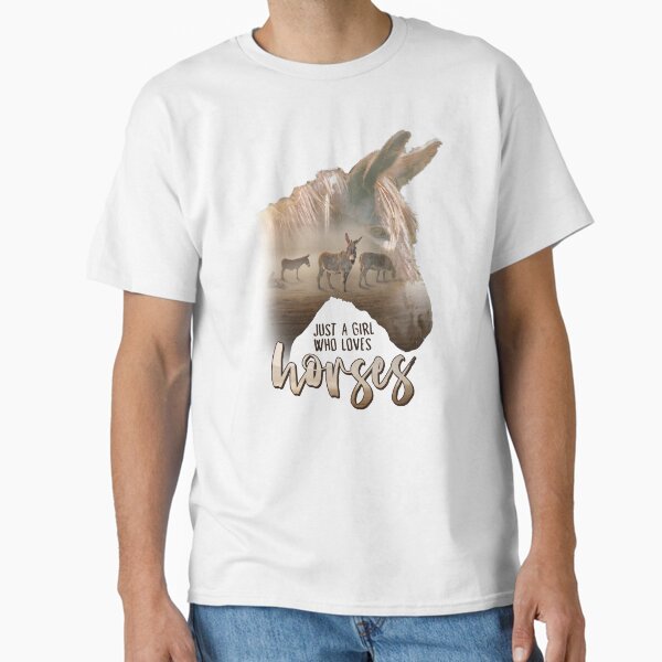 Item preview, Donkey Just A Girl That Loves Horses Parody designed and sold by snazzyseagull.