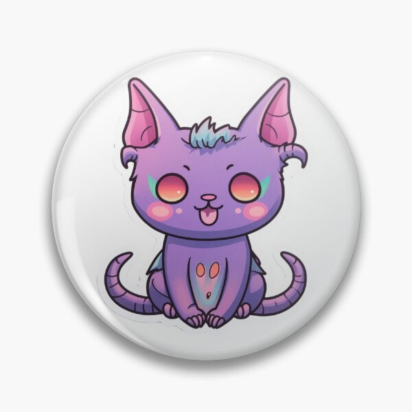 Item preview, Kawaii Satanic Cat Sticker - 09 designed and sold by ShadowPawKawaii.