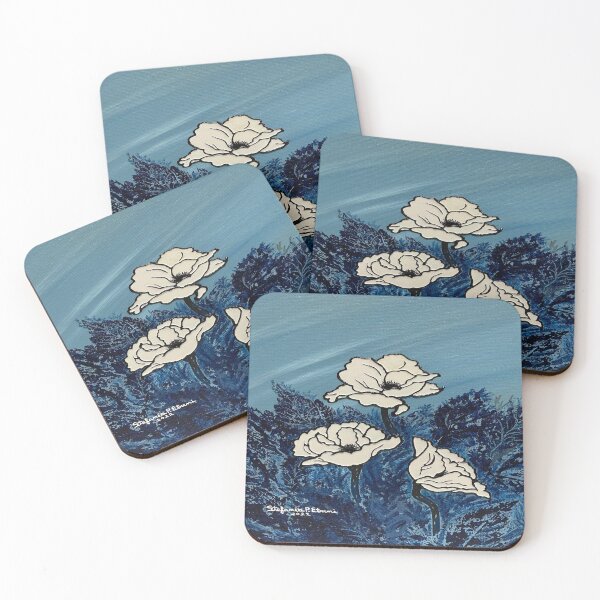 Item preview, White Poppies  designed and sold by Stefania Pellegrino Etreni ArtDesigns.