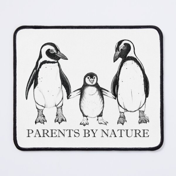 Item preview, Parents by Nature - Humboldt Penguin Parents with Fluffy Chick designed and sold by EcoElsa.