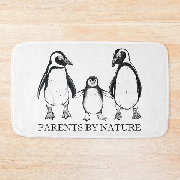 Item preview, Parents by Nature - Humboldt Penguin Parents with Fluffy Chick designed and sold by EcoElsa.