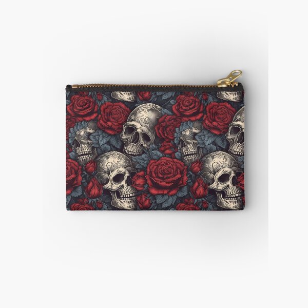 Item preview, Skulls and Red Roses designed and sold by Michele Bergh.