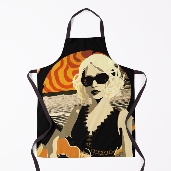 Item preview, Rocker playing the guitar on the beach at sunset designed and sold by SamJanner.