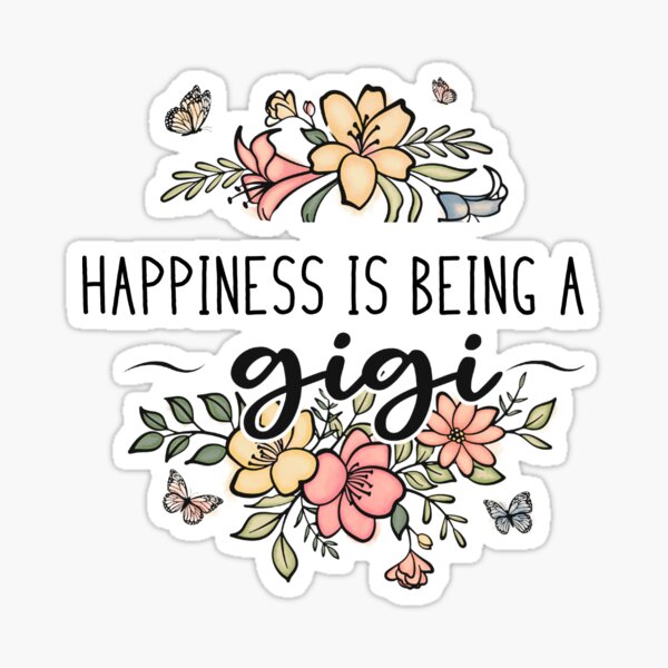 Item preview, Happiness Is Being A Gigi Cute Grandmother Gift designed and sold by onthemovedesign.