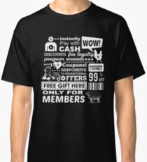 Funny Sales Discount Infographics Classic T-Shirt