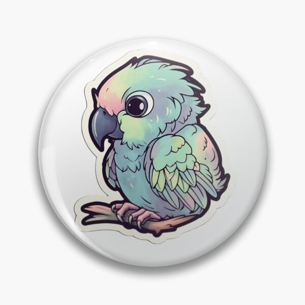 Item preview, Kawaii Parrot - 01 designed and sold by ShadowPawKawaii.