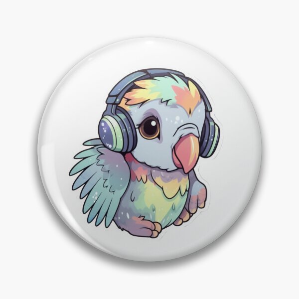 Item preview, Kawaii Parrot - 02 designed and sold by ShadowPawKawaii.