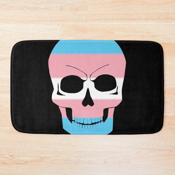 Item preview, Transgender Pride Colors Skull Gothic designed and sold by TheirChoice.