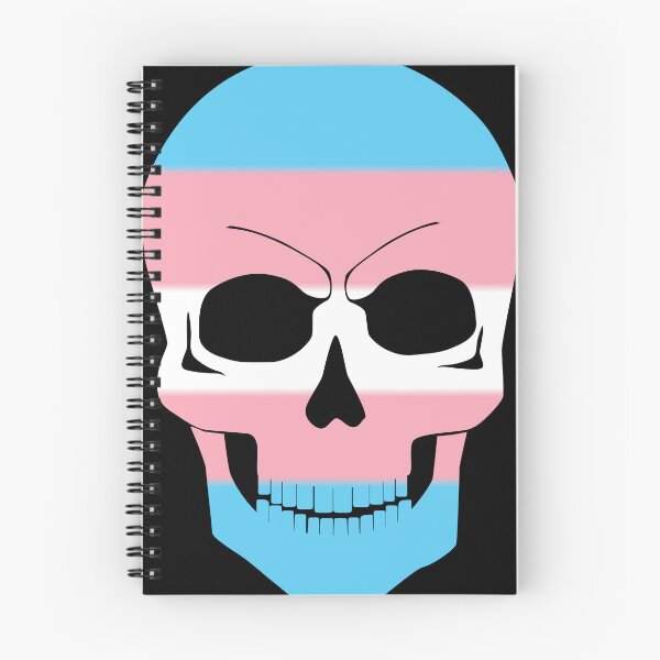 Item preview, Transgender Pride Colors Skull Gothic designed and sold by TheirChoice.