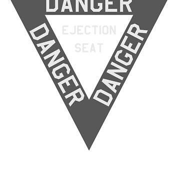 Adesivo Militare Aereo Adesivo 'Ejection Seat Danger' USAF RAF - Vinile Lucido, 120 Mm, Per Caschi, Auto, Moto Traktor F1 - Foto 7