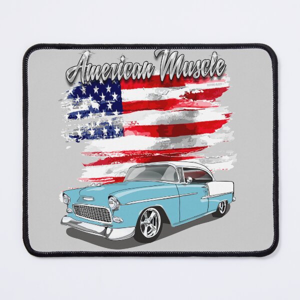 Item preview, 1955 Skyline Blue and White Chevy Bel Air Garage Built Print designed and sold by RPM-ART.