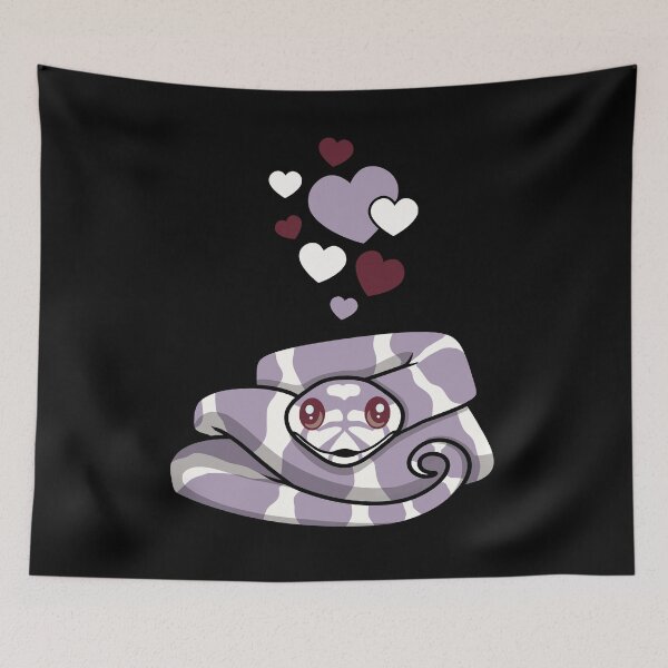 Item preview, Serpiente Rey Lavanda Con Corazones designed and sold by eternallygifted.