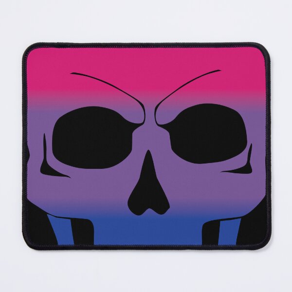 Item preview, Bisexual Pride Colors Skull Goth designed and sold by TheirChoice.