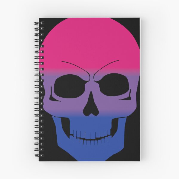 Item preview, Bisexual Pride Colors Skull Goth designed and sold by TheirChoice.