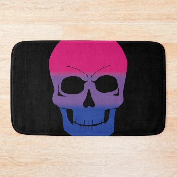 Item preview, Bisexual Pride Colors Skull Goth designed and sold by TheirChoice.