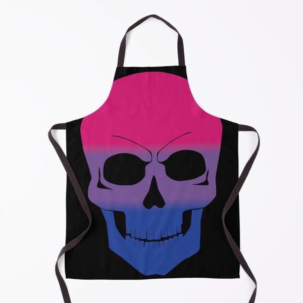 Item preview, Bisexual Pride Colors Skull Goth designed and sold by TheirChoice.