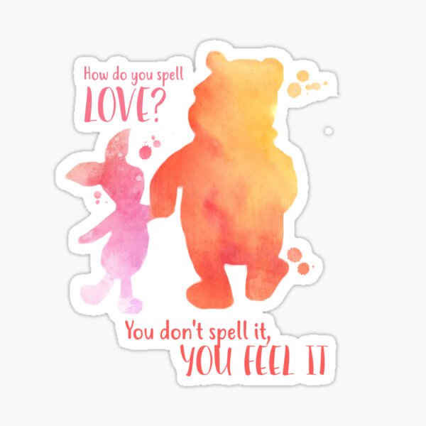 How do you spell love?  Sticker