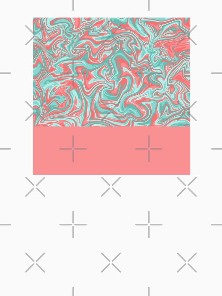 Liquid Swirl - Peach and Green by PrintablesP