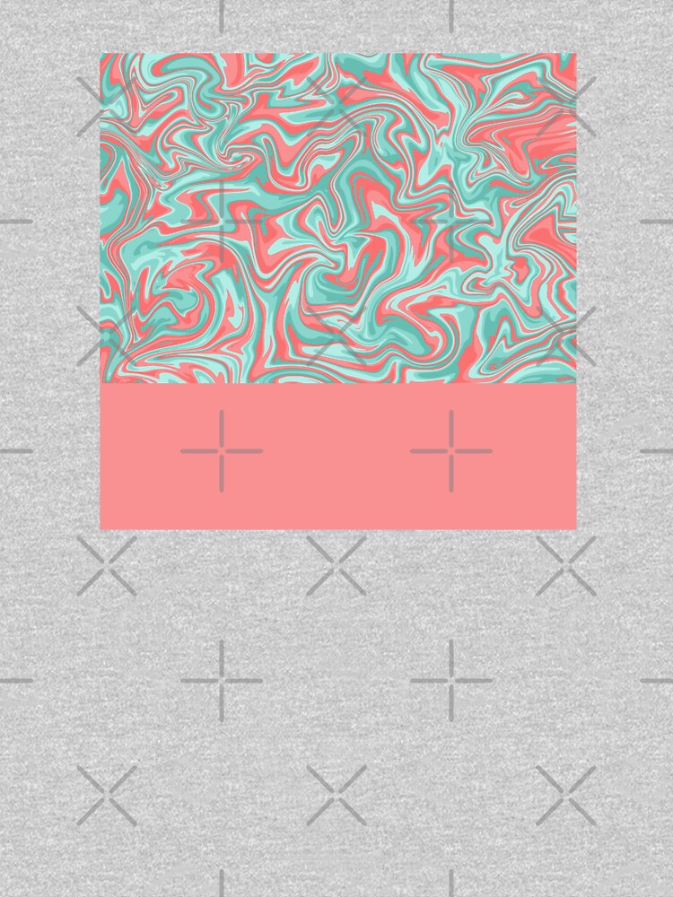 Liquid Swirl - Peach and Green by PrintablesP