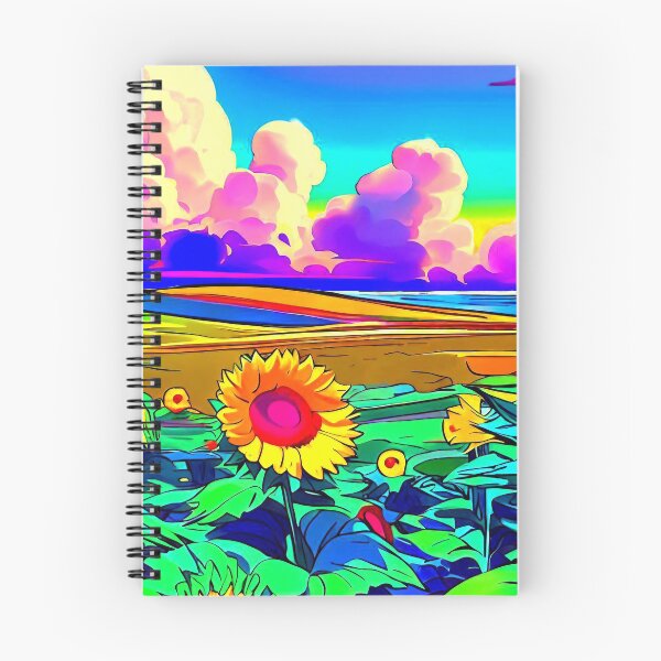 Item preview, Field of Sunflowers Pop Art Landscape designed and sold by LaRoach Digital Arts.