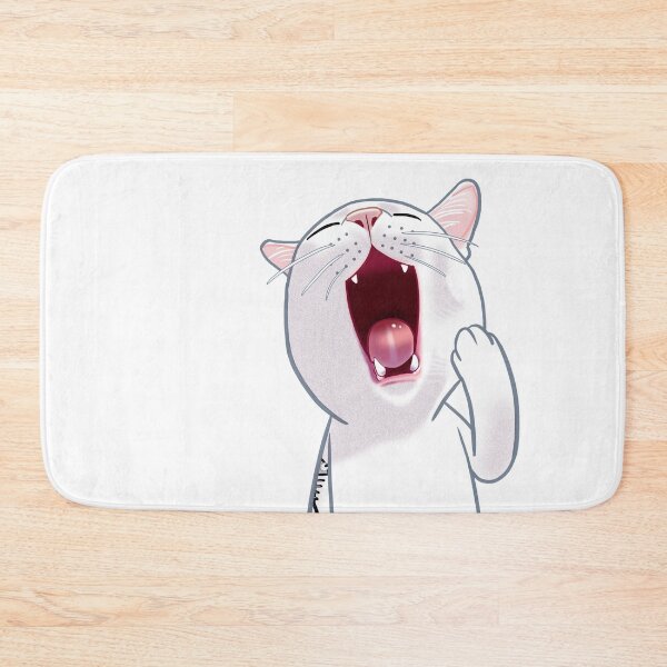 Item preview, White Cat Gape designed and sold by Toss4pon.