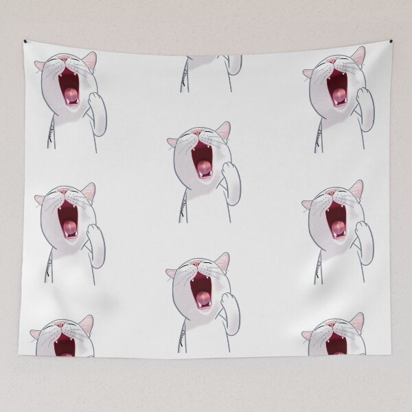 Item preview, White Cat Gape designed and sold by Toss4pon.