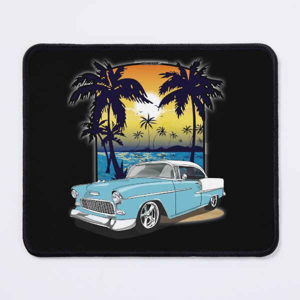 Item preview, 1955 Skyline Blue and White Chevy Bel Air California Beachin Print designed and sold by RPM-ART.