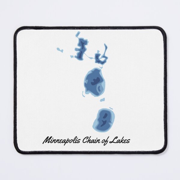 Item preview, Minneapolis Chain of Lakes in Royal blues designed and sold by Marnie Karger.