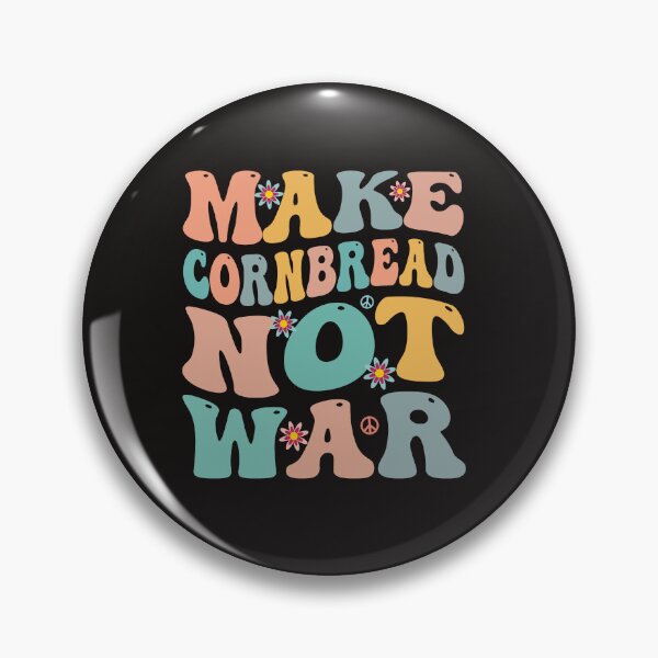 Item preview, Make Cornbread Not War Funny Vintage Groovy Retro Baking designed and sold by dbreeze10.