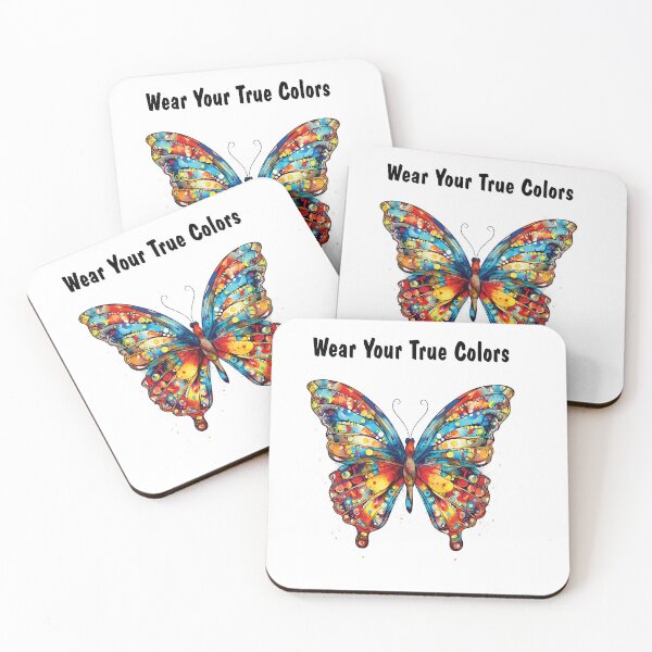 Item preview, Wear Your True Colors Butterfly Watercolor AI Digital Art designed and sold by Robirk.