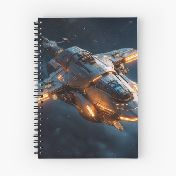 Aperçu de l'œuvre Futuristic Space Ship Print  créée et vendue par kalindiStore.