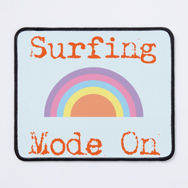 Item preview, Surfing Mode On Beach Vacation Rainbow Good Vibes designed and sold by chivedesign.