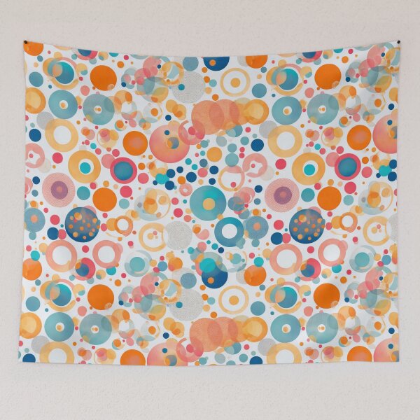 Item preview, Abstract, geometric ,retro,psychedelic patterns , balloon motif designed and sold by Route51.